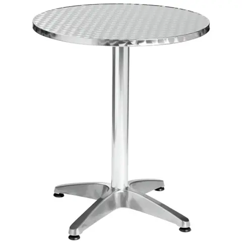 Table de bistrot d'extérieur Limona ronde, aluminium