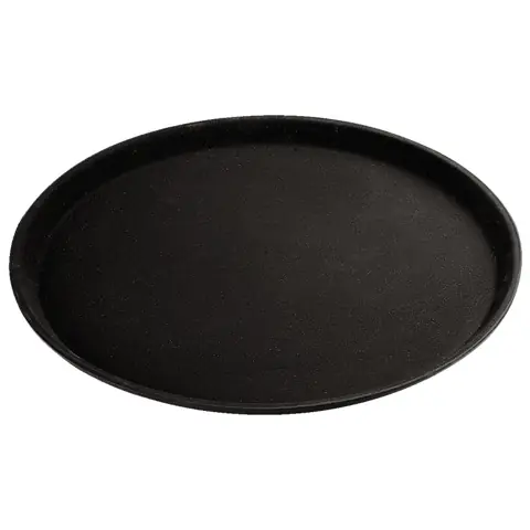 Plateau de service Fibra rond, plastique, antidérapant