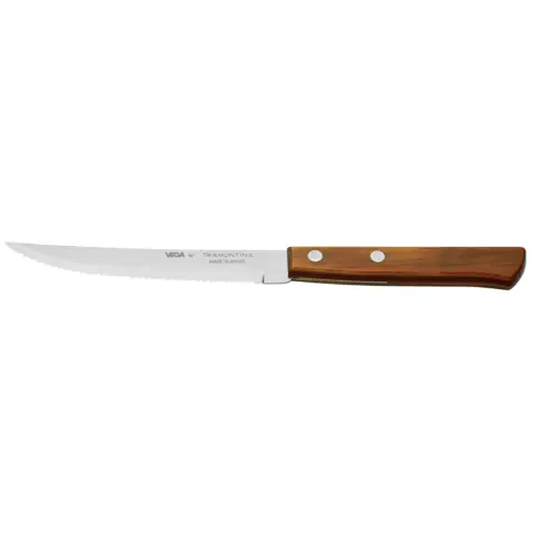 Couteau à steak/pizza Picanha, inox 13/0, manche bois