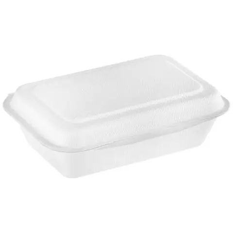 Boîte repas en canne à sucre Nature V, rectangulaire