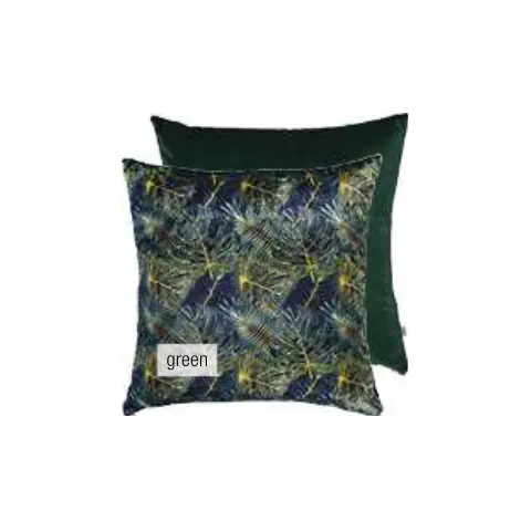 Housse de coussin décoratif en velours Floral