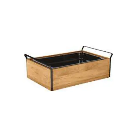 Présentoir réfrigéré haut 6.5 cm mélamine 1/1 Esino