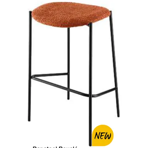 Tabouret de bar Bouclé Lindo Bouclé